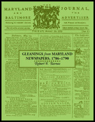 PDF: Gleanings from Maryland Newspapers 1786-90