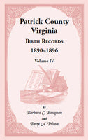 PDF: Patrick County, Virginia Birth Records 1890-1896 Volume IV