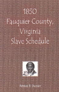 PDF: 1850 Fauquier County, Virginia, Slave Schedule