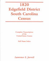 PDF: 1820 Edgefield District, South Carolina Census: Complete Transcription of the United states Census with Full Name Index